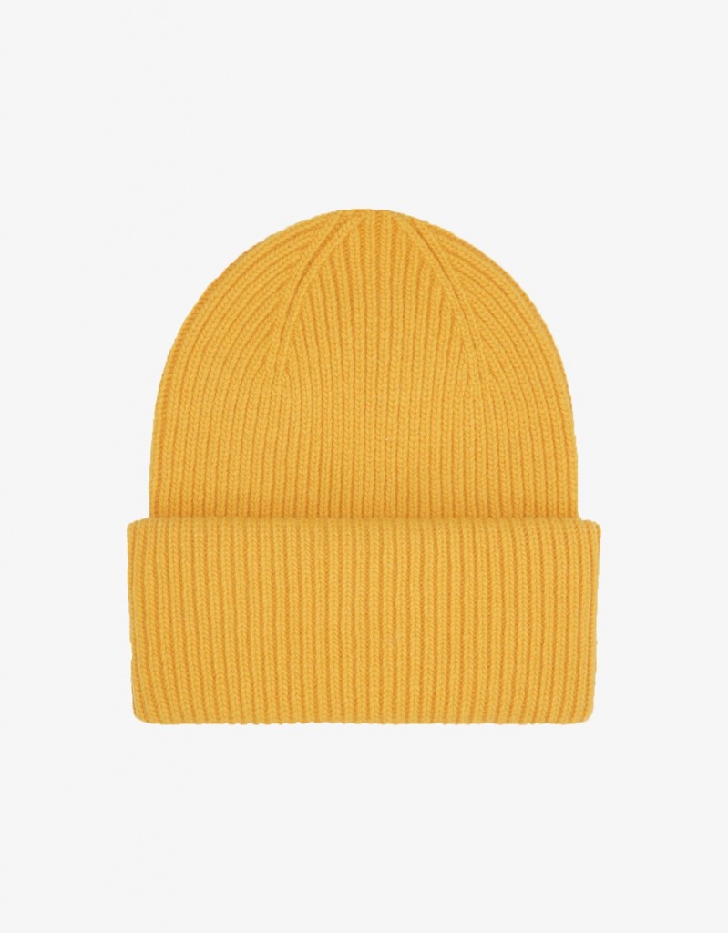 Colorful Standard Wool Hat Burned Yellow